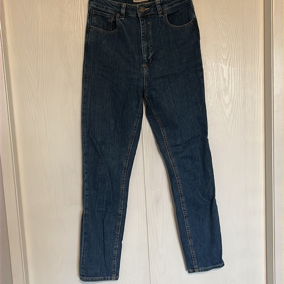 ASOS high rise Farleigh mom jeans in blue - Picture 2 of 4